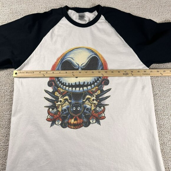 Nightmare Before Christmas Black White Half-Sleeve T-Shirt Men’s Size Large - Picture 5 of 8